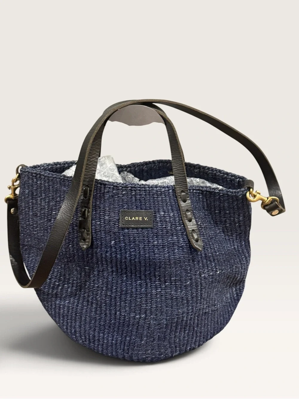 Clare V. Petit Woven Kenya Bag